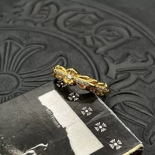 Ch*0me He**ts Open-ended Small Cross Ring
