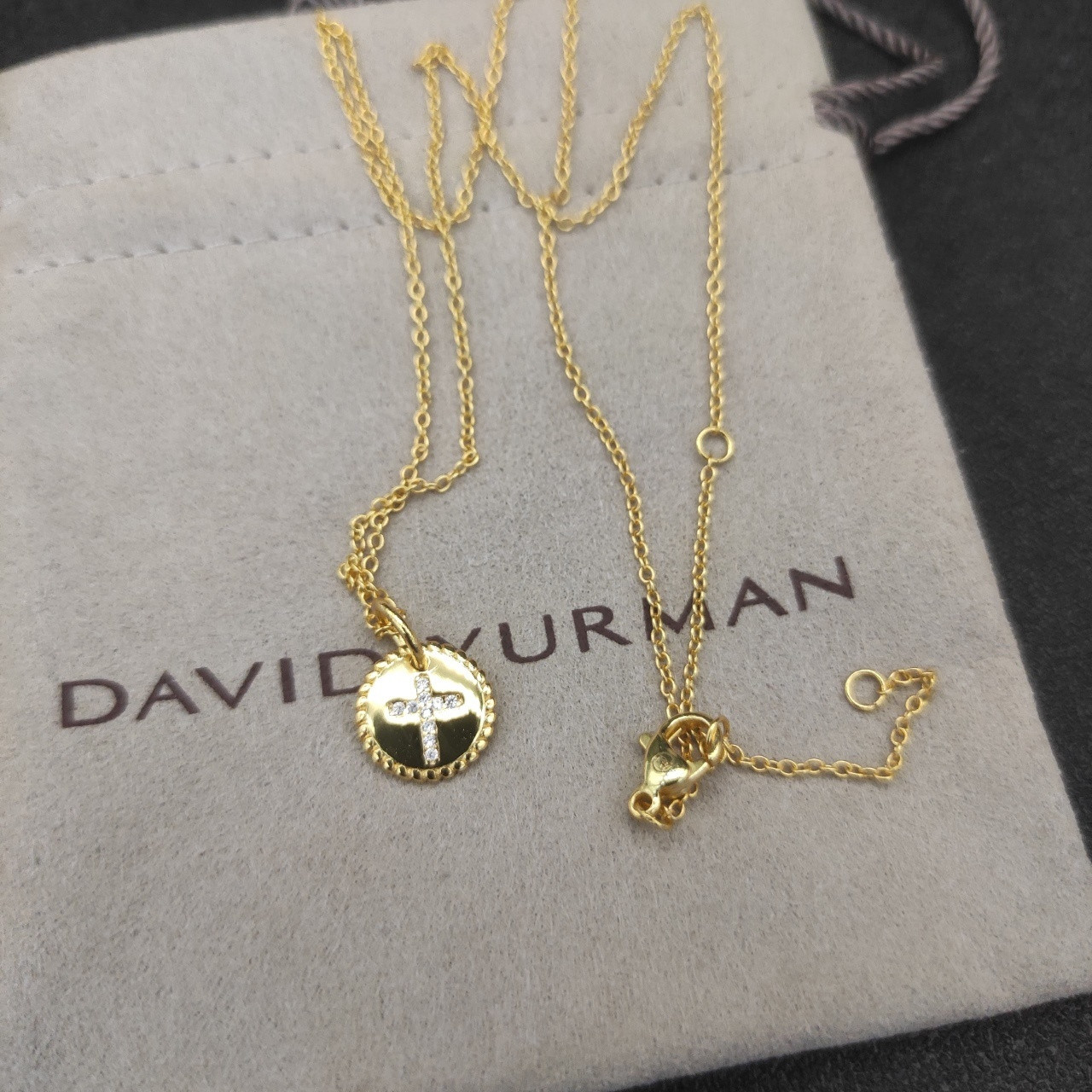 dau1d Yvrm*n necklace(chain length 42+3+3cm delay chain)