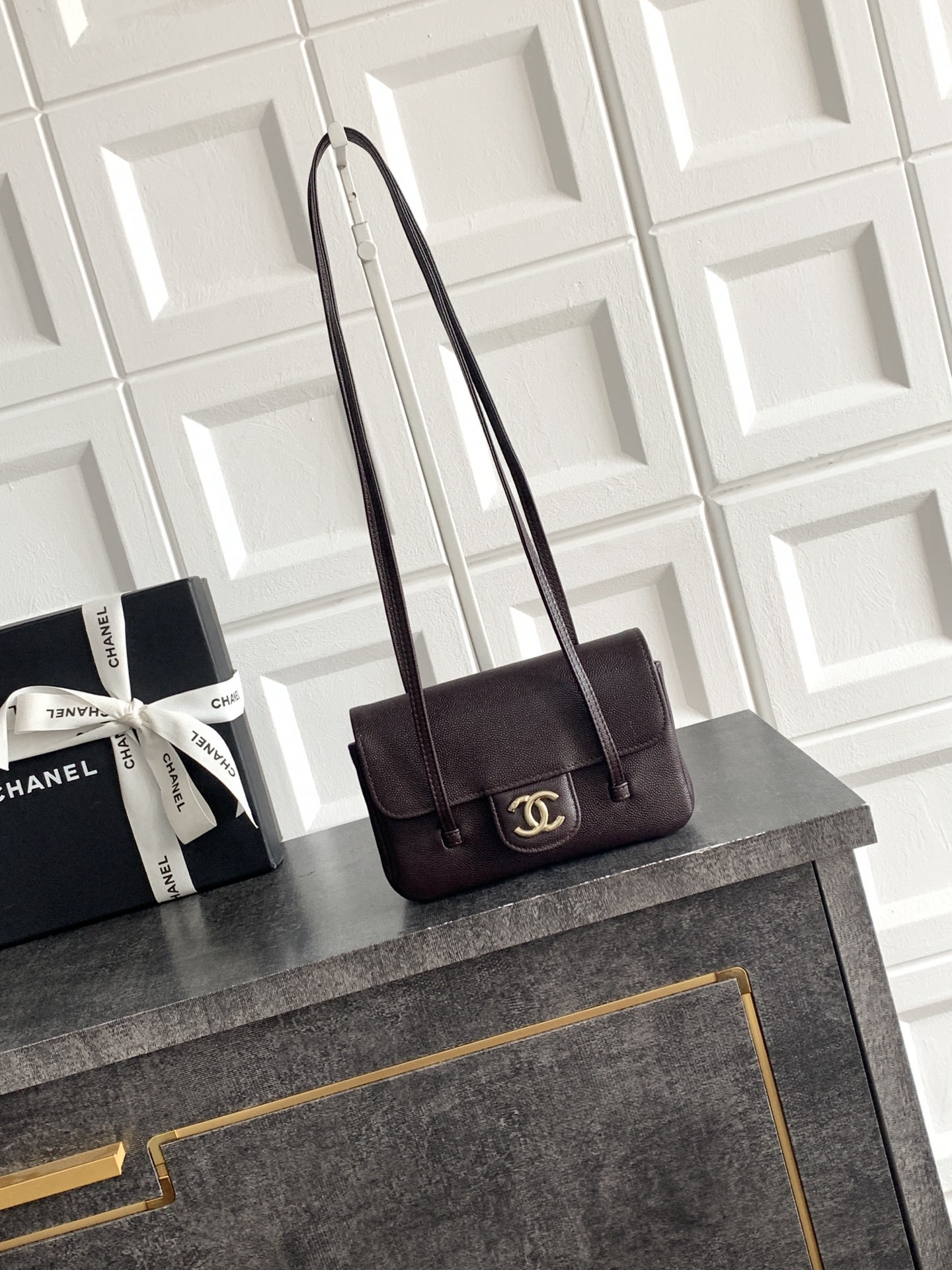 Ch**el flap bag 11.5x17x5cm