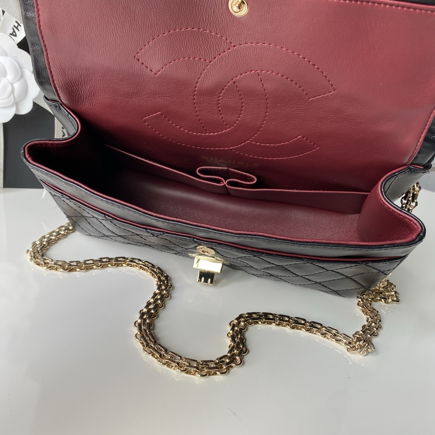 Ch**el 2.55 handbag a37586 16x24x7.5cm