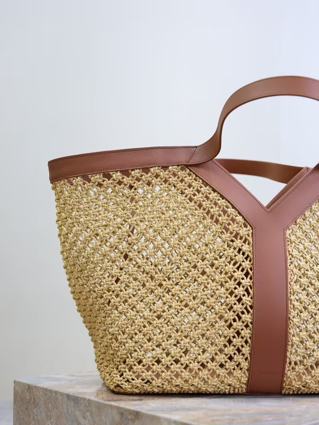 Y51 y-shaped raffia tote bag 50x33x16cm