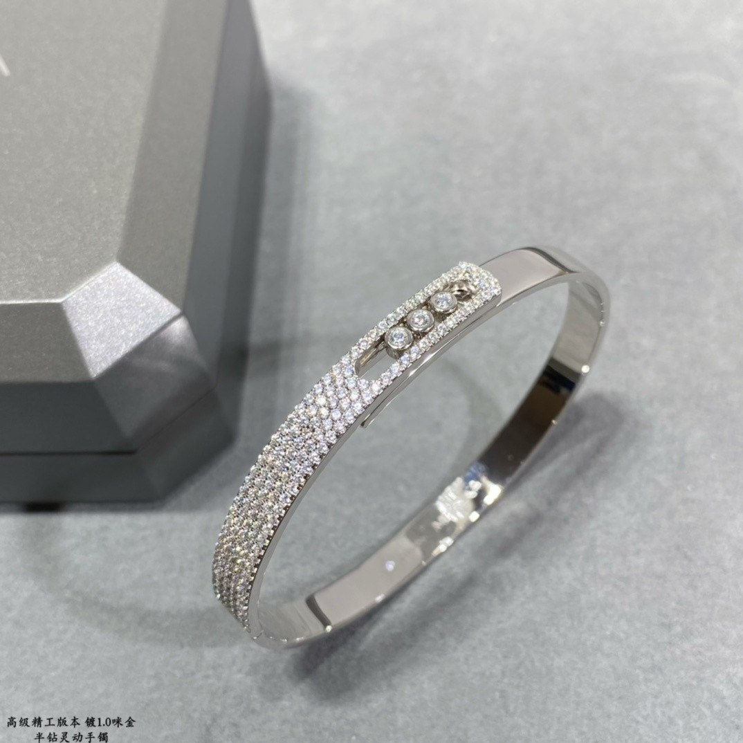 Mes1kaa half-set d1am0nd bracelet