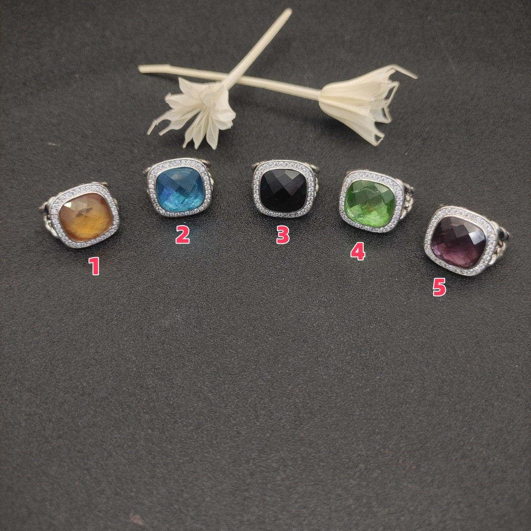 dau1d Yvrm*n 14mm square d1am0nd ring