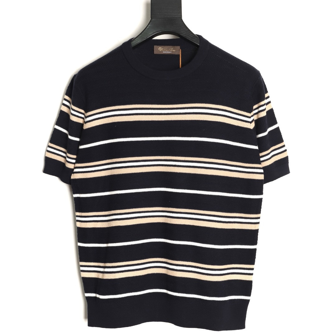 L0r0 P1ana knitting short-sleeved t-shirt