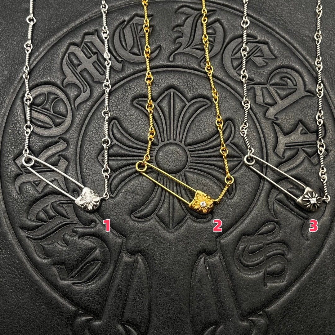 Ch*0me He**ts Twisted Chain Necklace (Chain length 45+5cm)
