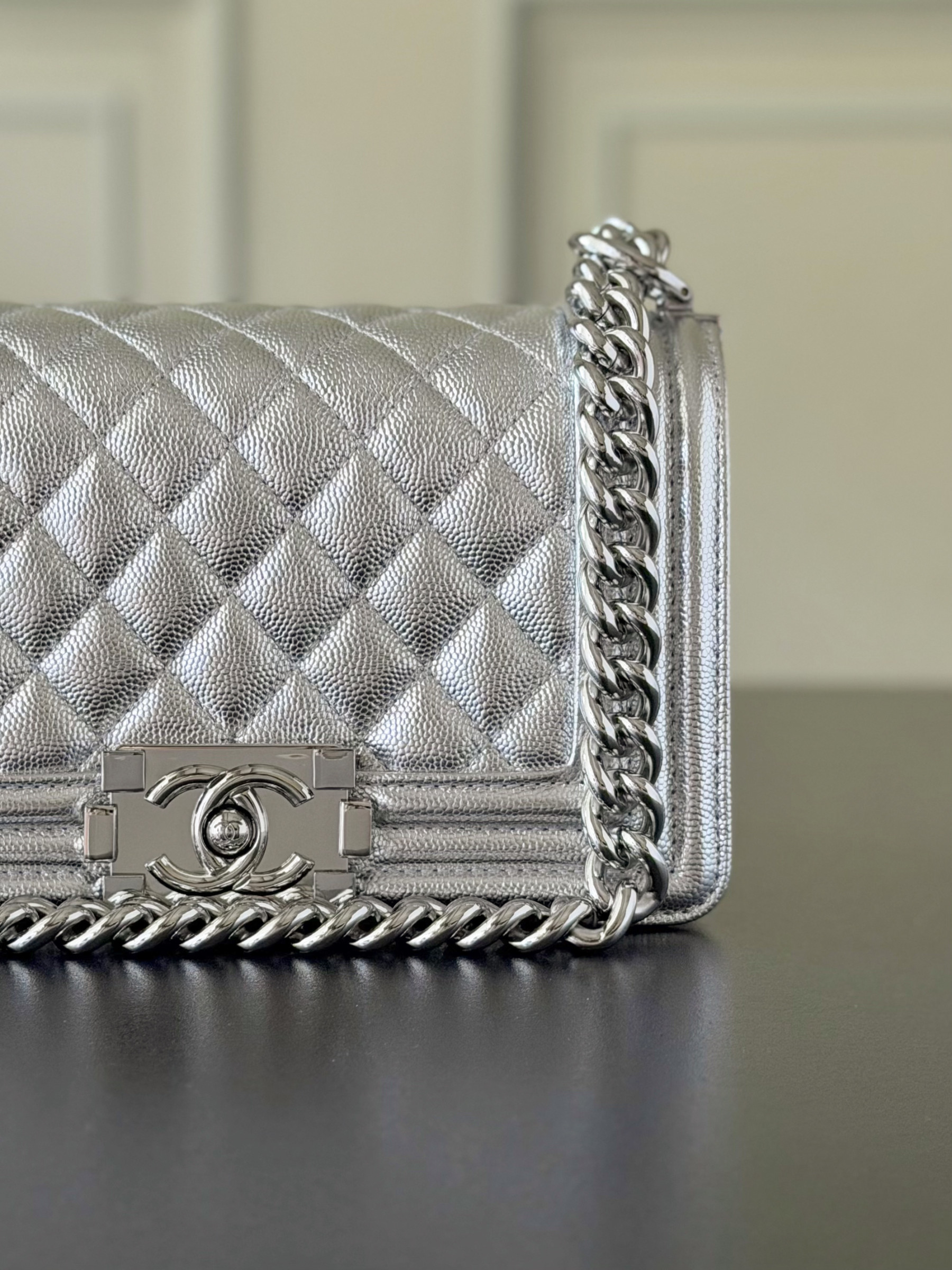 Ch**el boy handbag 12x20x7cm