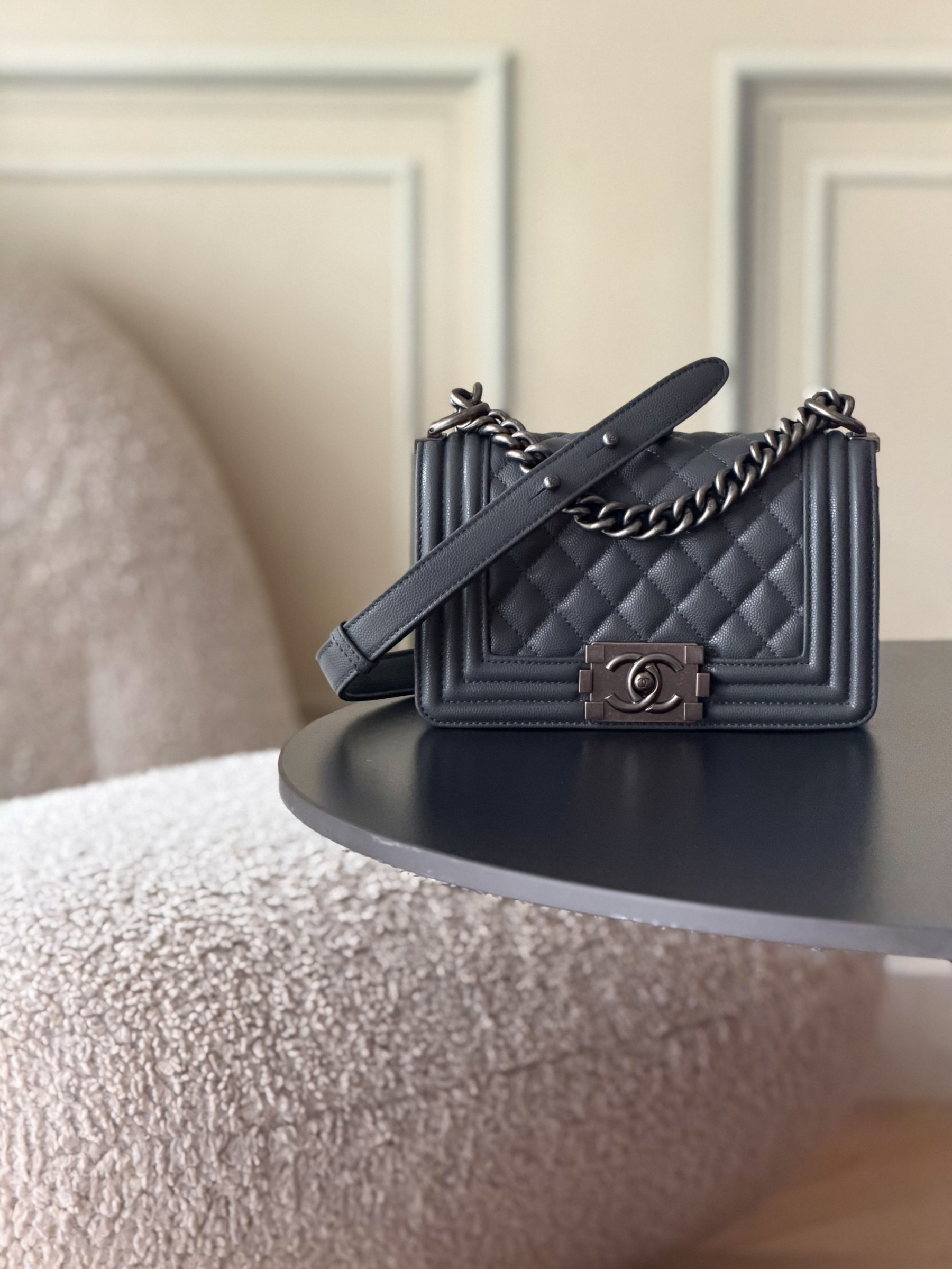 Ch**el boy handbag 12x20x7cm