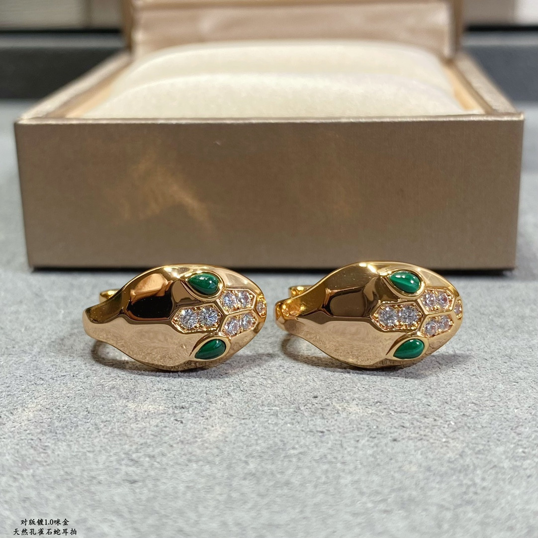 Bv1g*ai Bald Snake Earrings