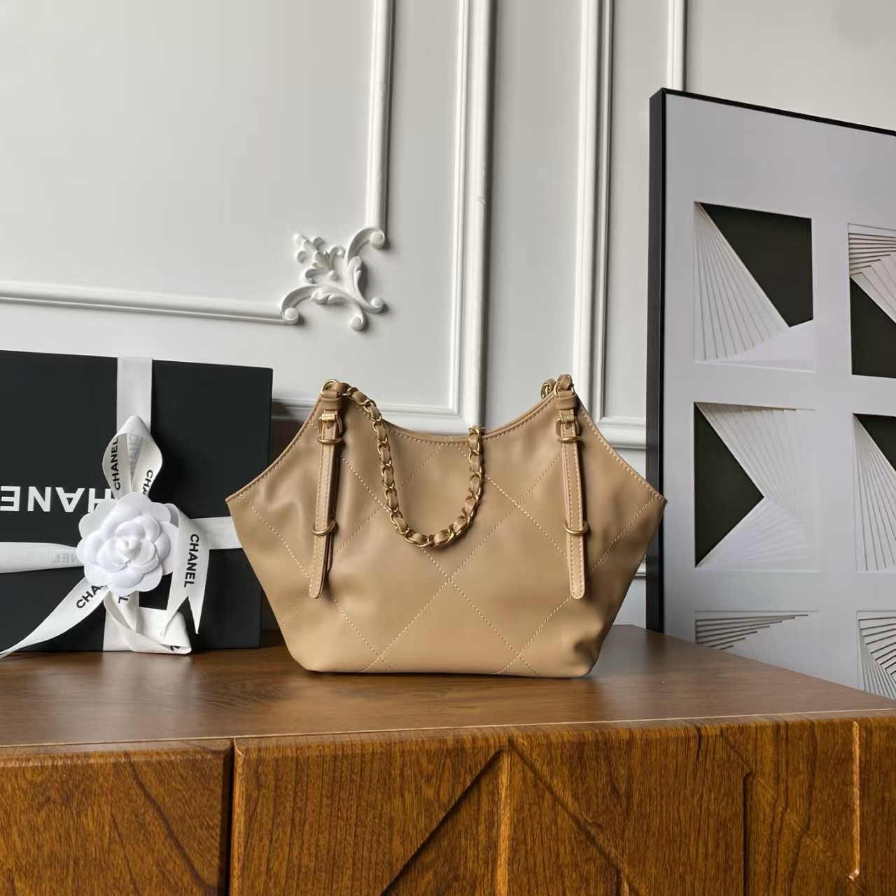 Ch**el shopping bag as6015 20x28x7cm