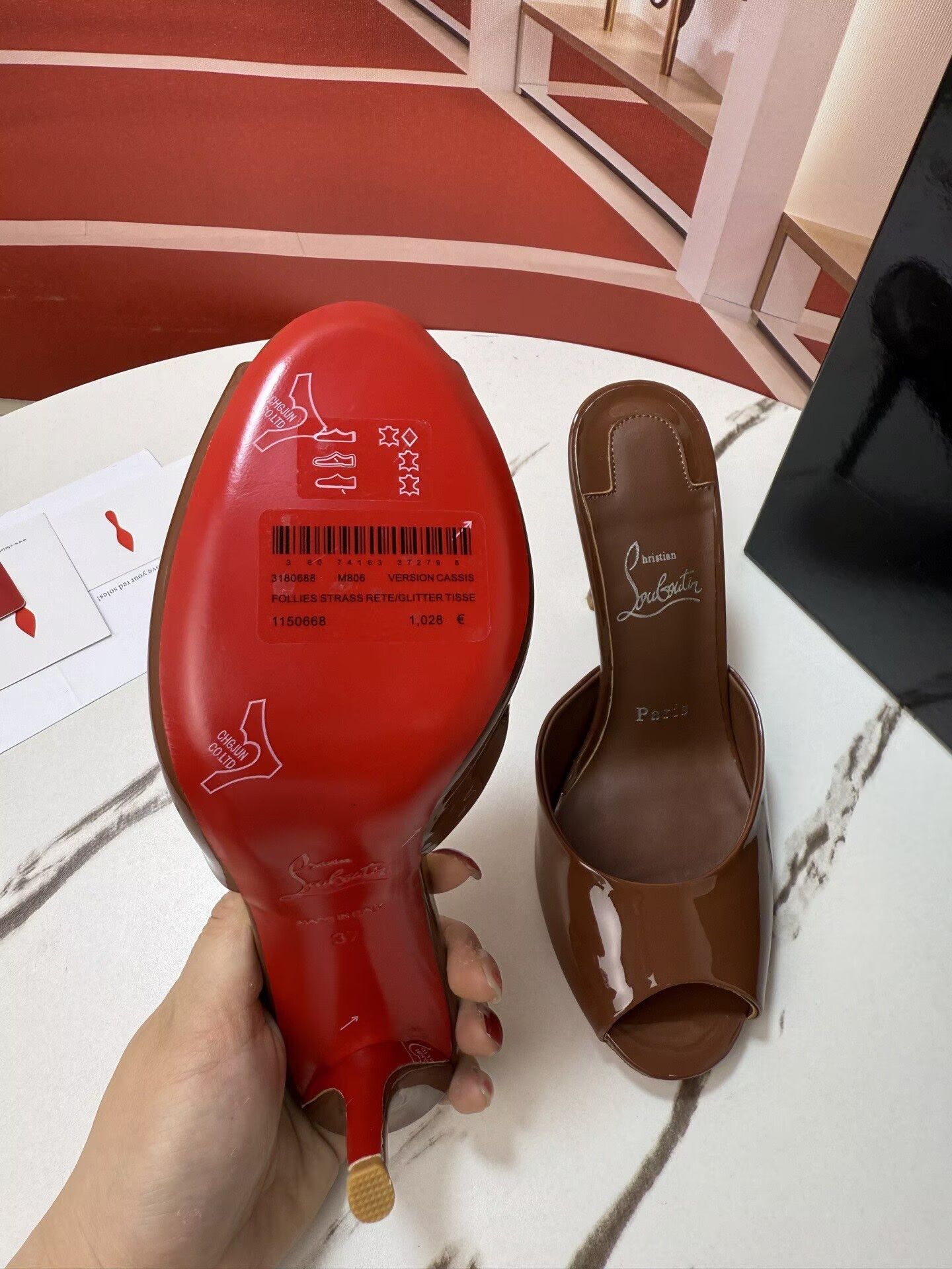 ua Chr1st1an louboutin me dolly mules 10cm heel