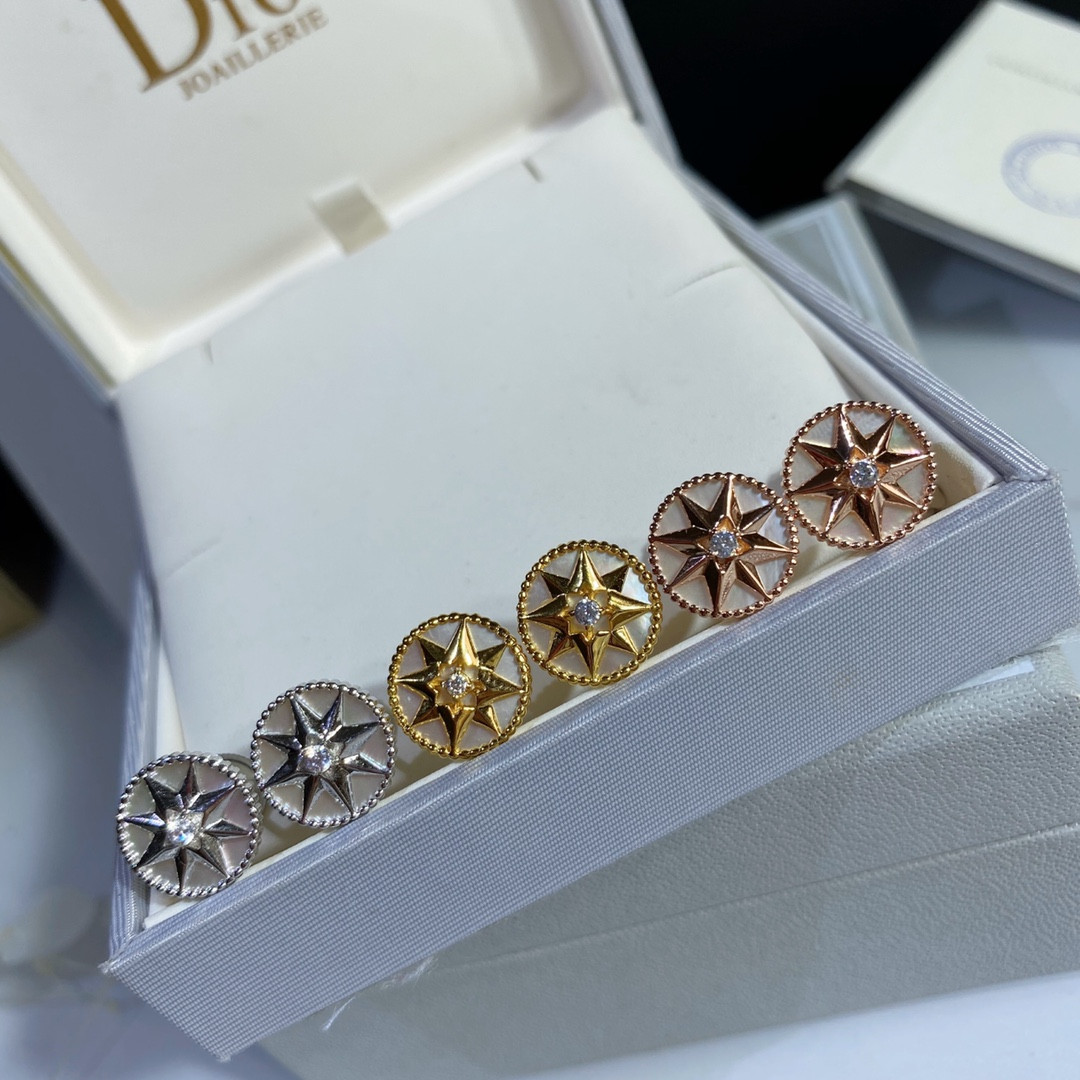 D10r compass Stud Earrings
