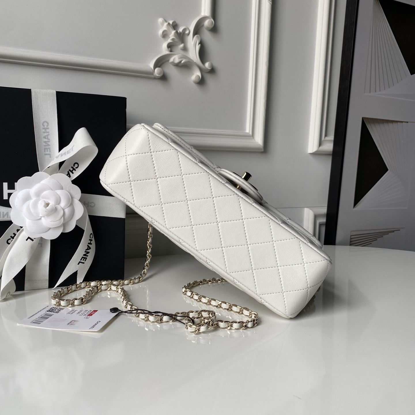 Ch**el classic flap handbag cf as5756 14.5x23.5x7cm