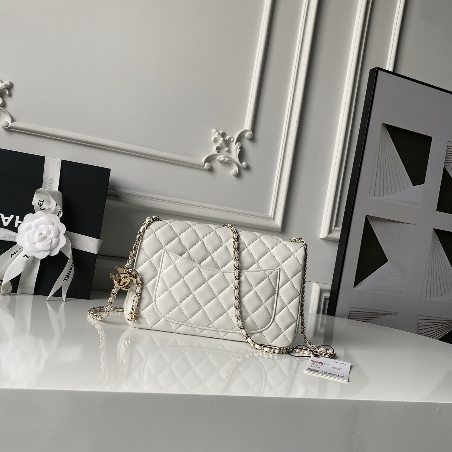 Ch**el classic flap handbag cf as5756 14.5x23.5x7cm