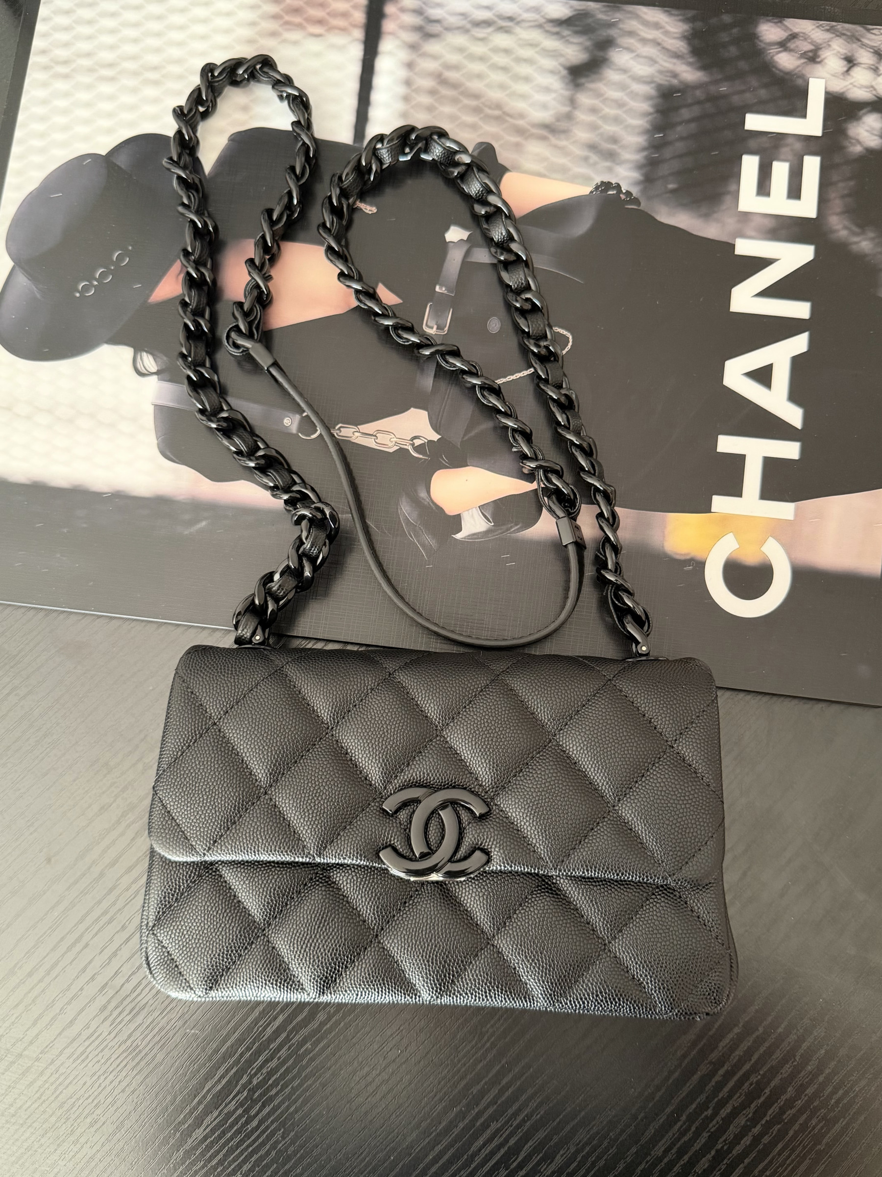 Ch**el flap bag as2302 20x12.5x6cm