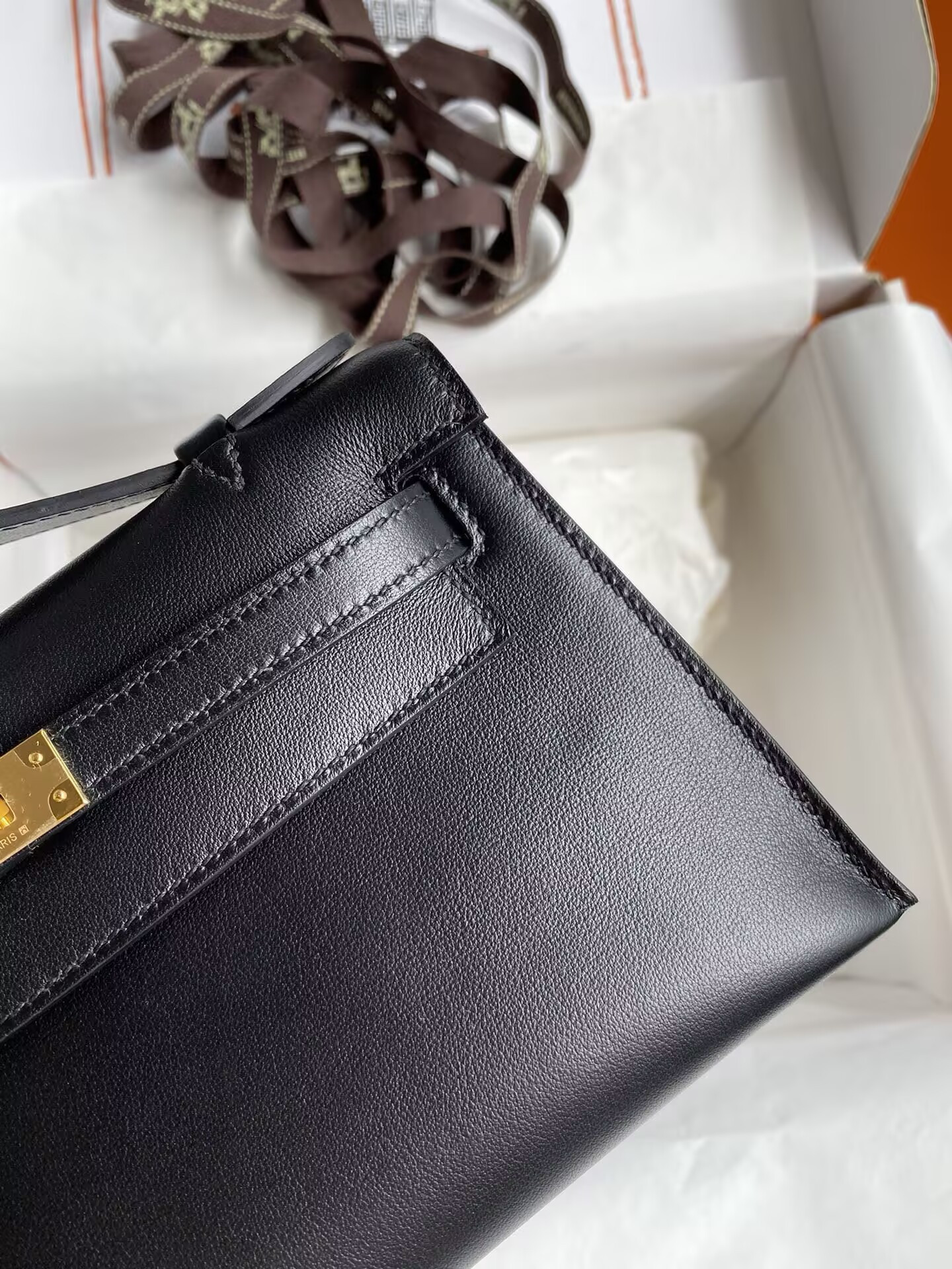 H**me5 kelly 22 mini box leather 22x7x13cm