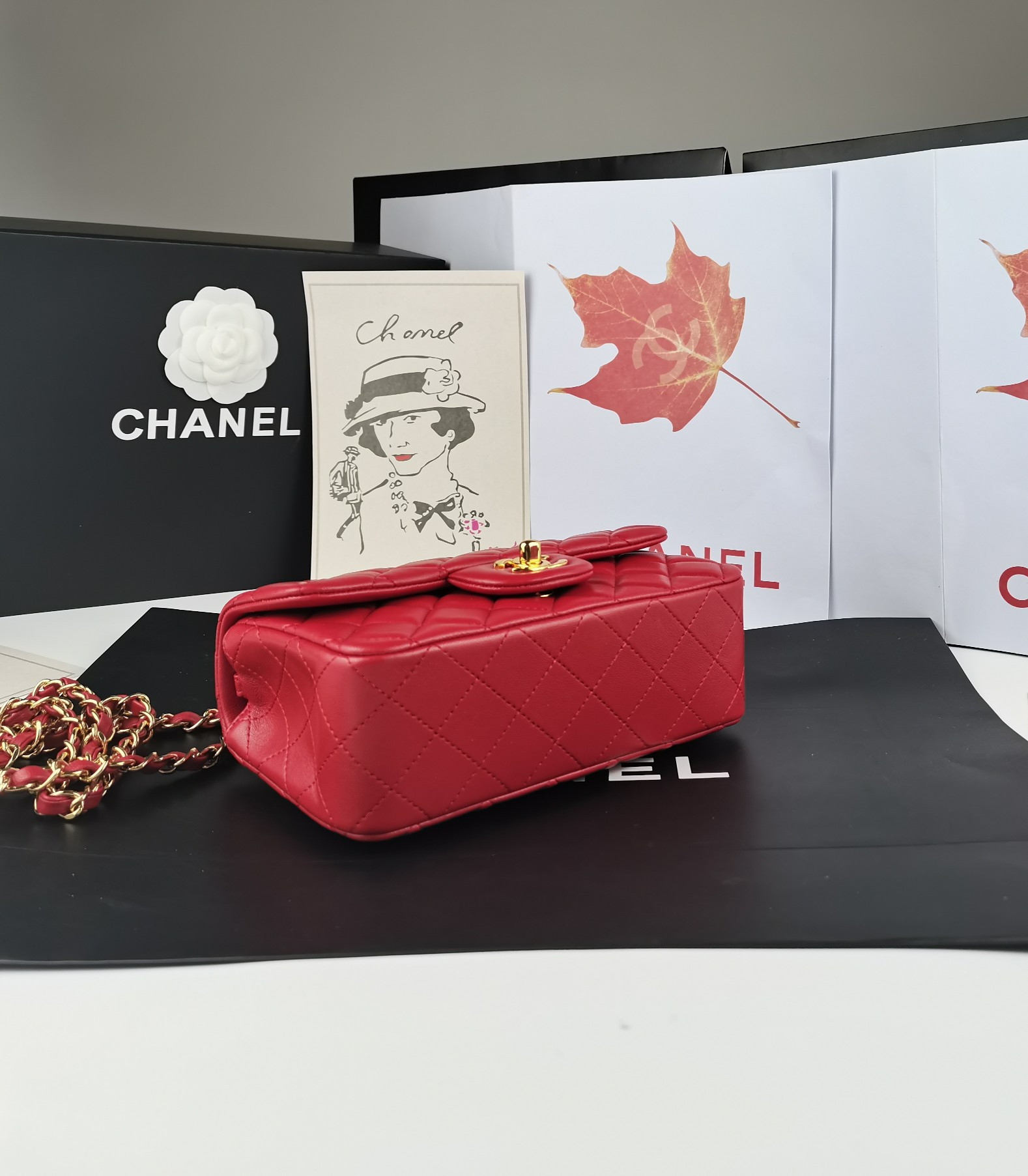 Ch**el flap bag 20x12x6cm