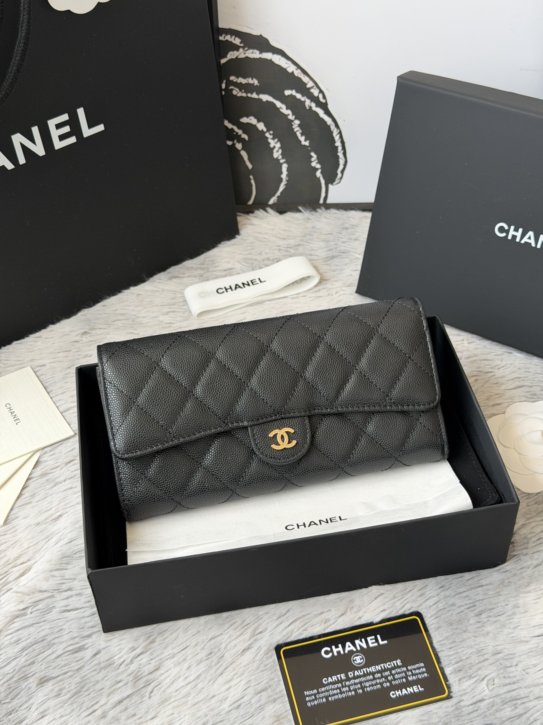 Ch**el wallet 80758 10x19x3cm