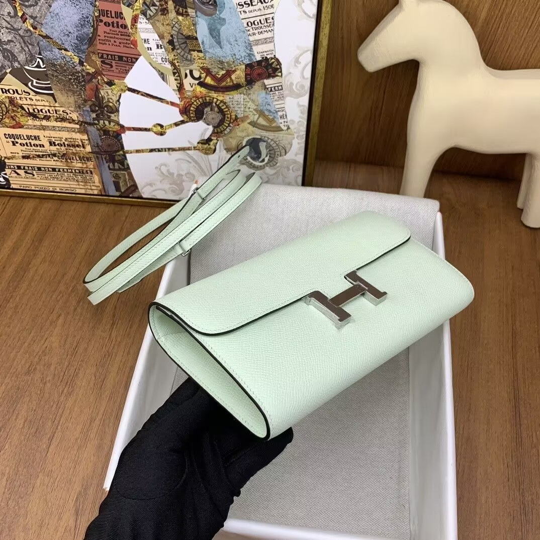 H**me5 Constance To Go wallet In Vert Peppermint 20.5x2x13cm