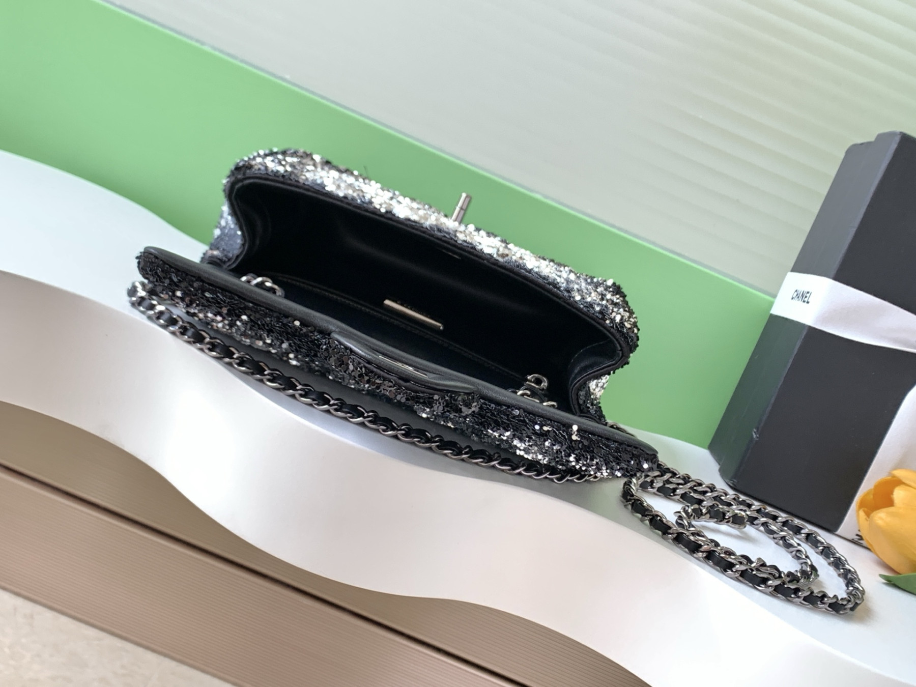 Ch**el flap bag 21x14x8cm
