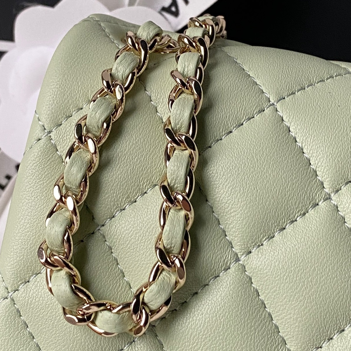 Ch**el classic flap handbag cf as5758 18x13x7cm