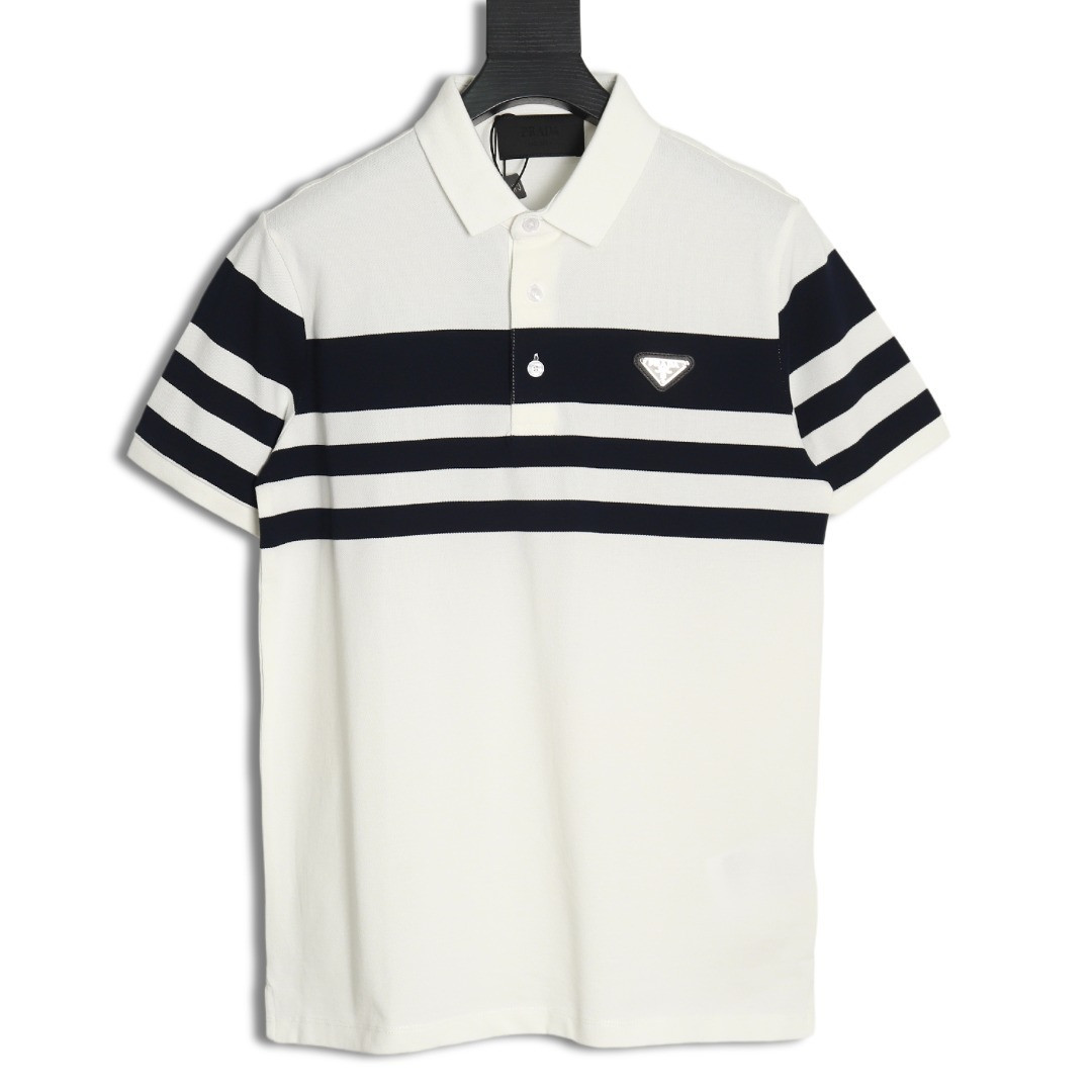 Pra*a short-sleeved polo shirt