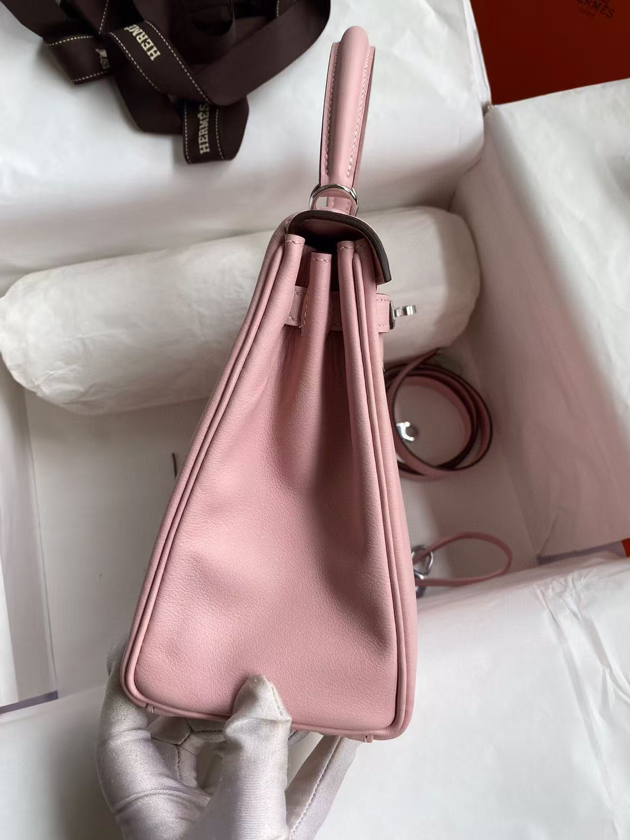 h**me5 kelly silver-tone hardware swift 25 28 (cusT0mized, about 20days, no return no exchange)