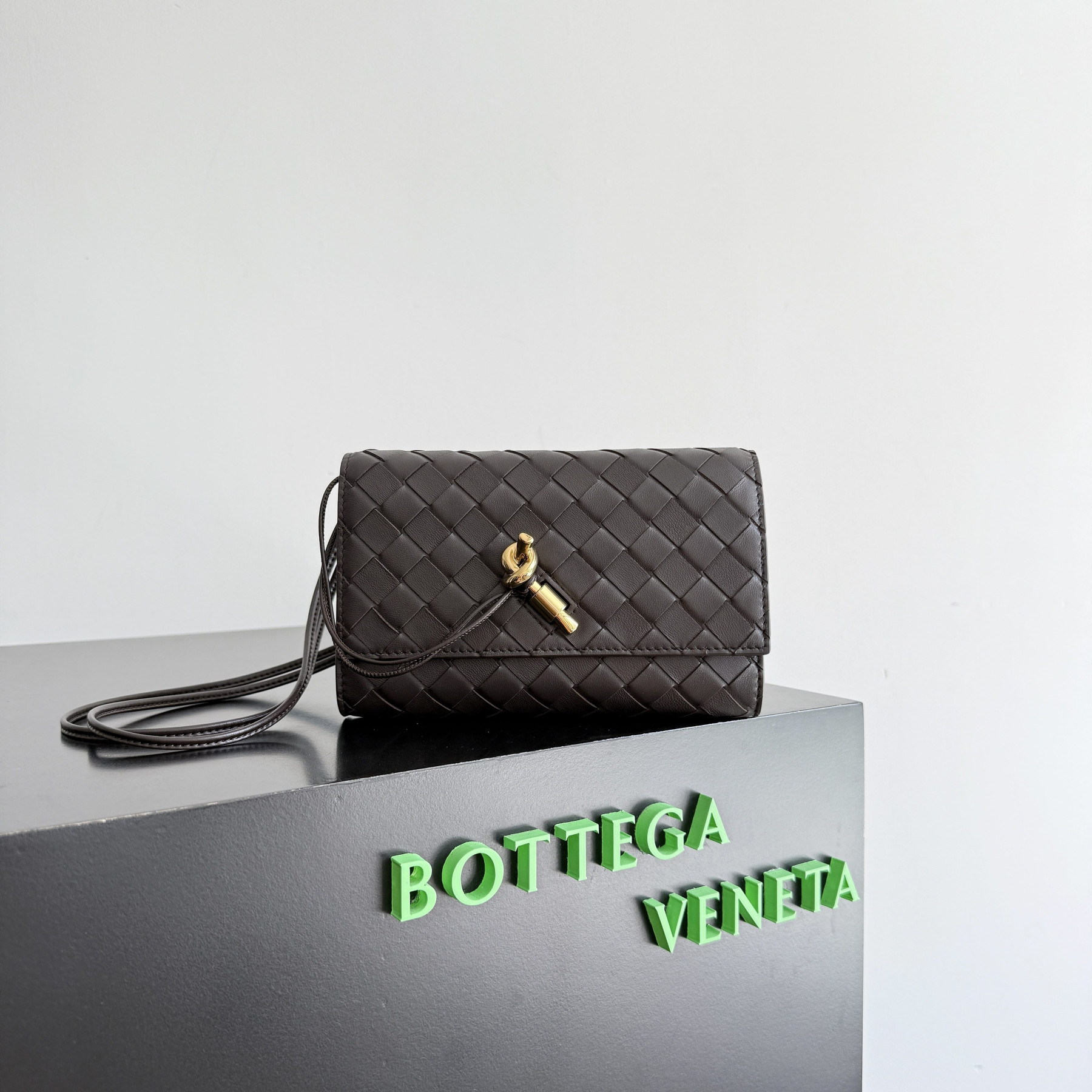 b0tte*a Ven*ta andiamo pouch on strap 19x12.6x2cm