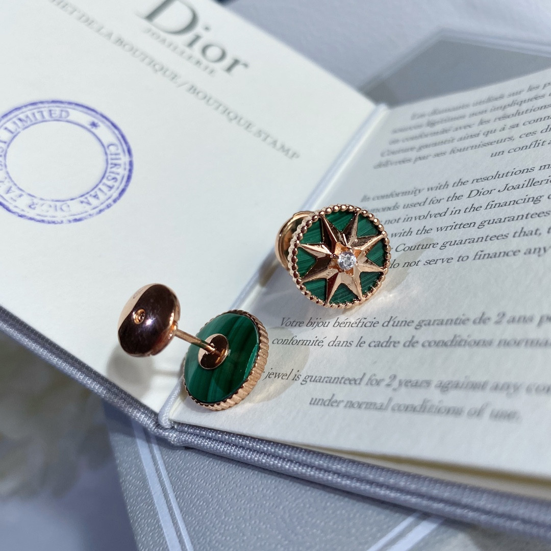 D10r compass Stud Earrings