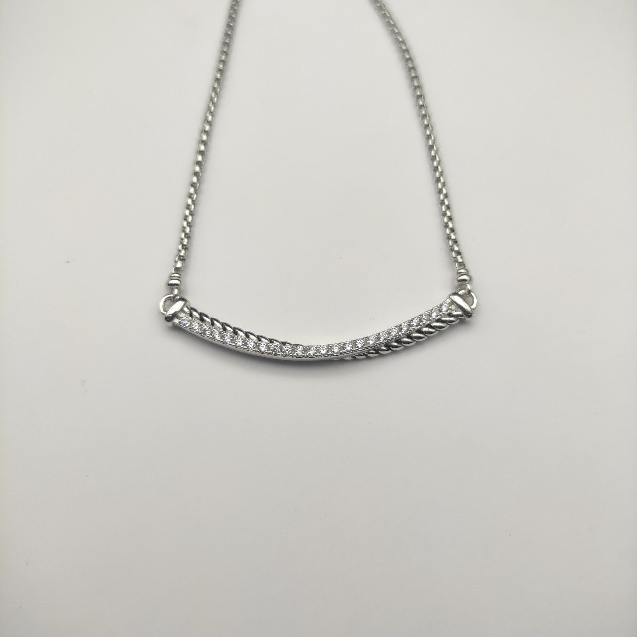 dau1d Yvrm*n smile necklace(chain length 45+5cm delay chain,chain thickness 2mm)