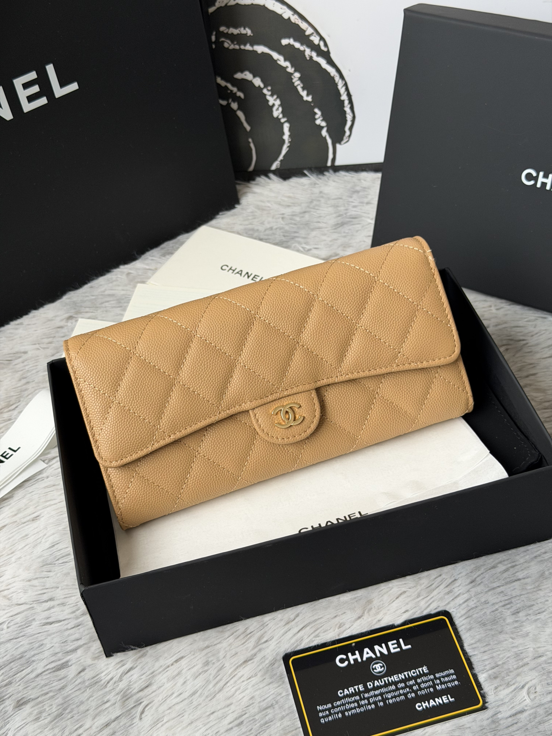 Ch**el wallet 80758 10x19x3cm