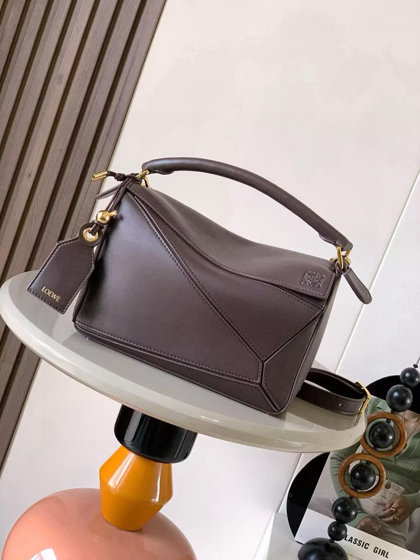 L0ew* small featherlight puzzle bag in nappa lambskin 16.5x24x10.5cm