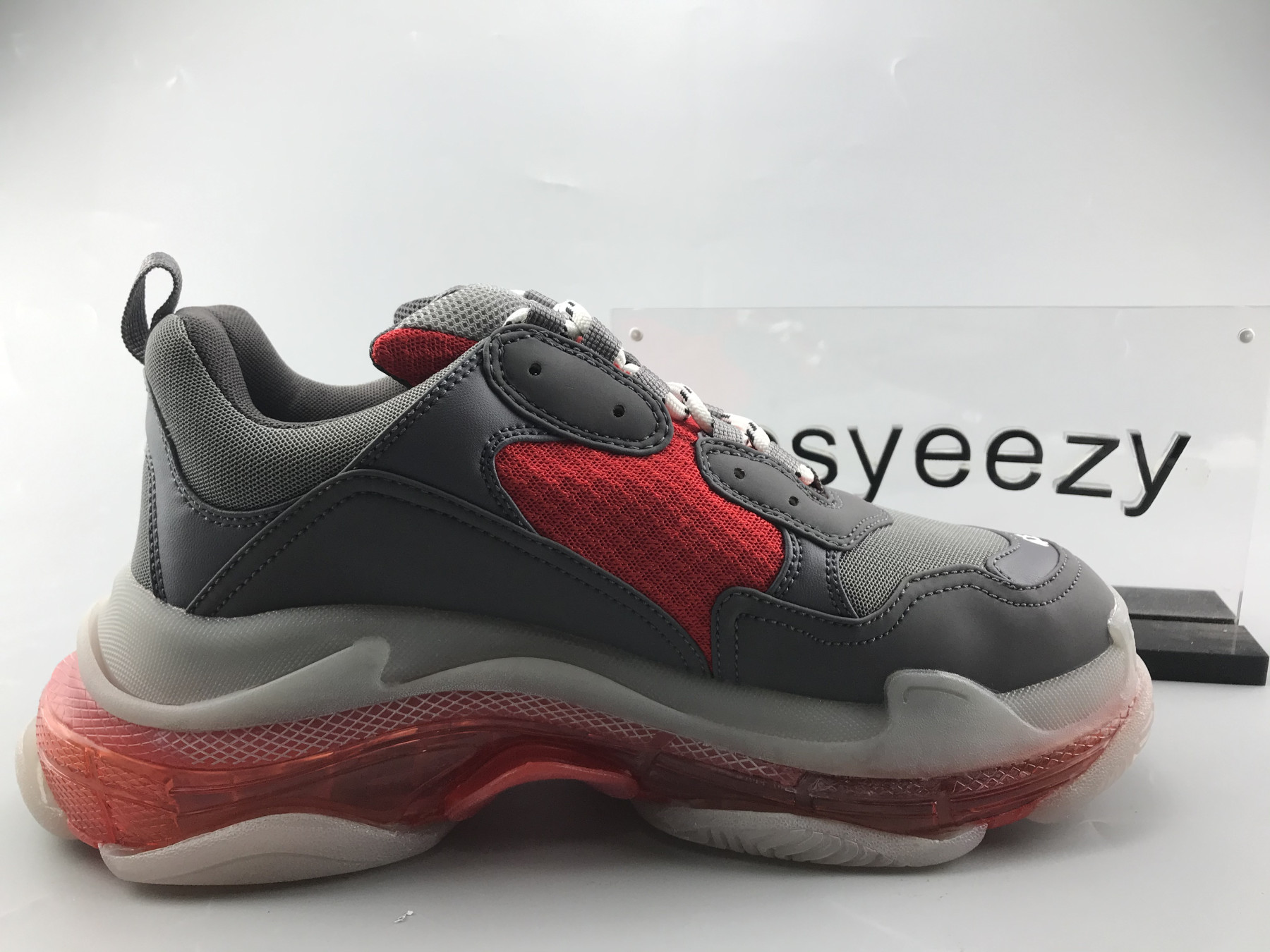 UA TRIPLE S SNEAKER GREY RED
