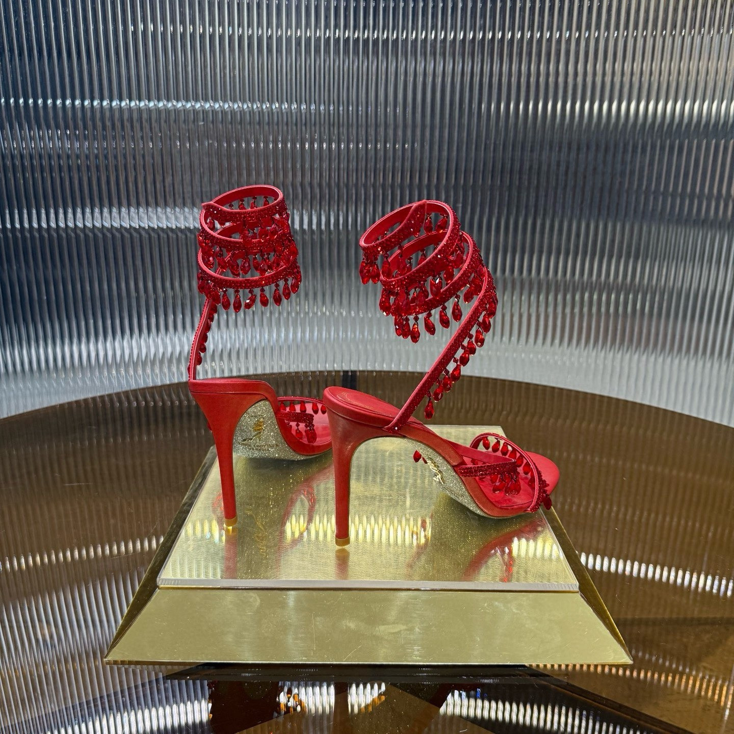 UA RENÉ CAOVILLA CHANDELIER SANDAL 95mm