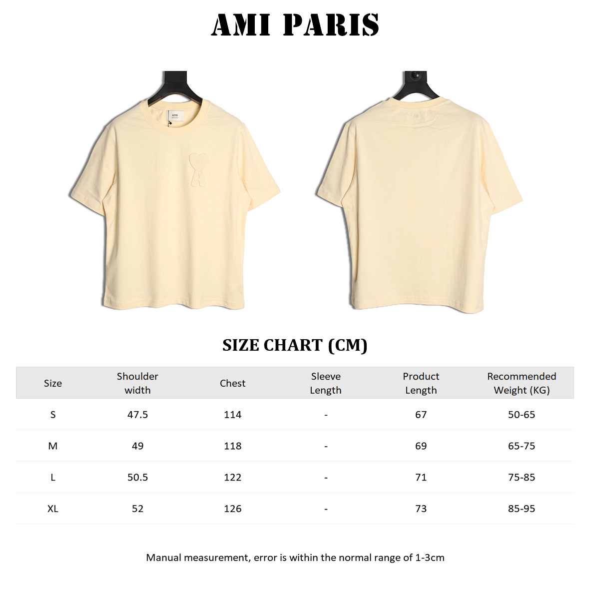 AMI PARIS Short-sleeved T-shirt