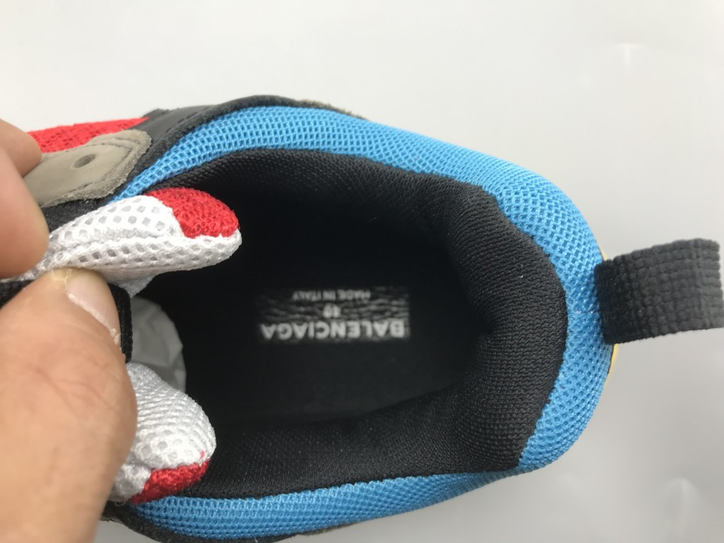 UA TRIPLE S TRAINERS GREY RED BLUE