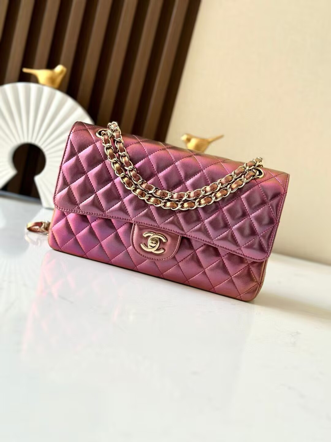 Ch**el CLASSIC FLAP HANDBAG CF 25.5x15x6cm