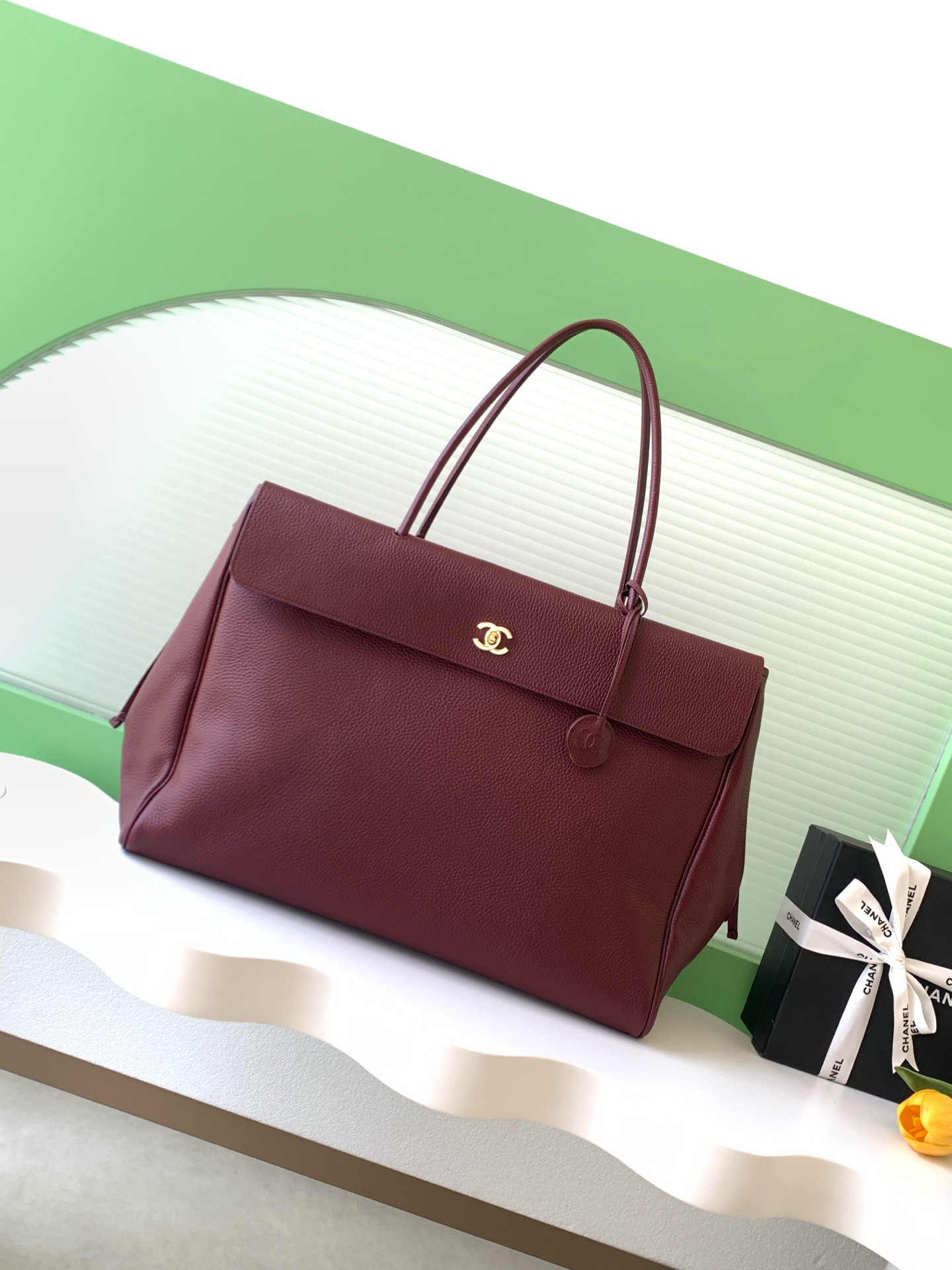 Ch**el large shopping tote as6289 33x43x17.5cm