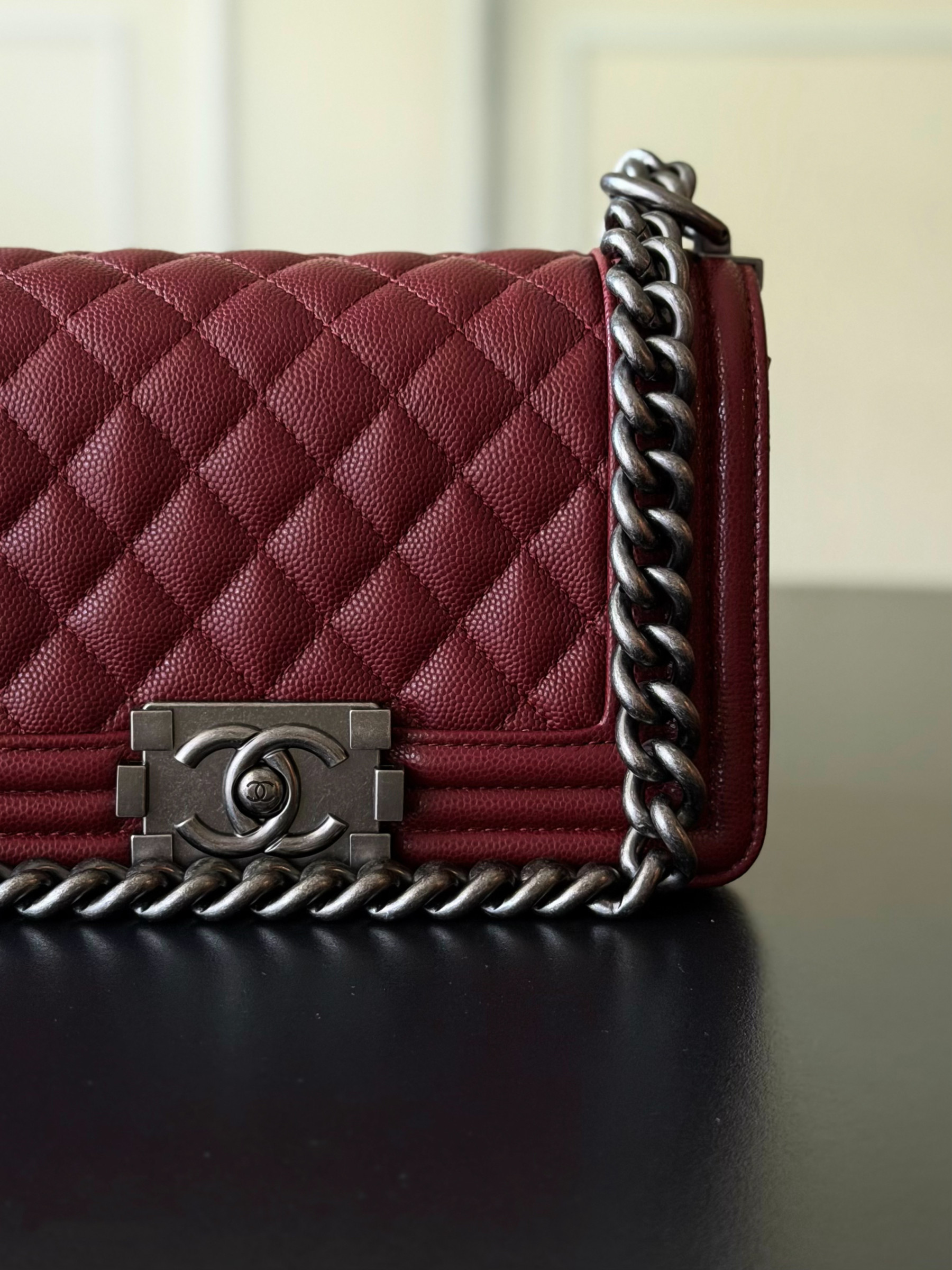 Ch**el boy handbag 12x20x7cm