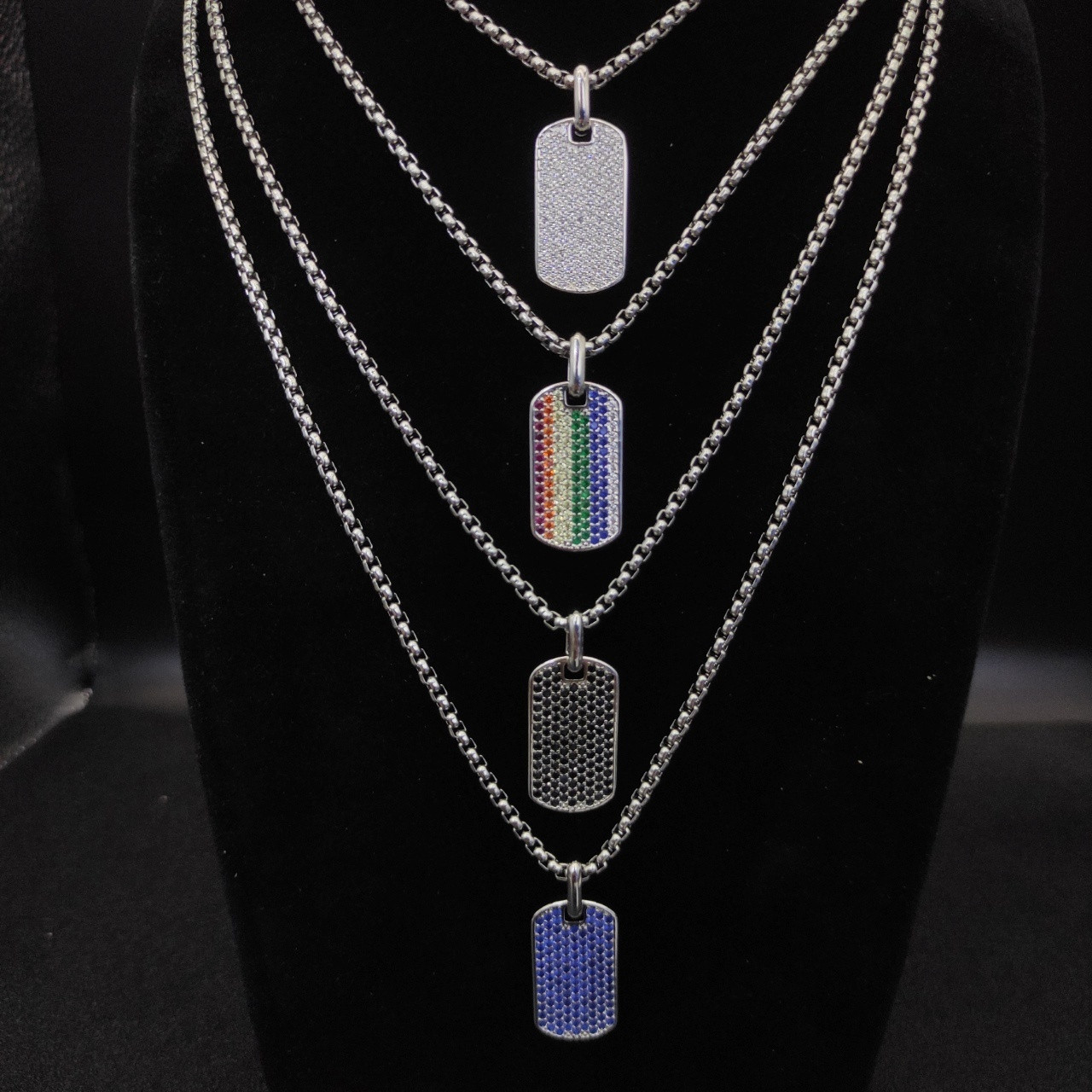 dau1d Yvrm*n brand necklace(chain length 50+5cm delay chain chain thickness 3mm)