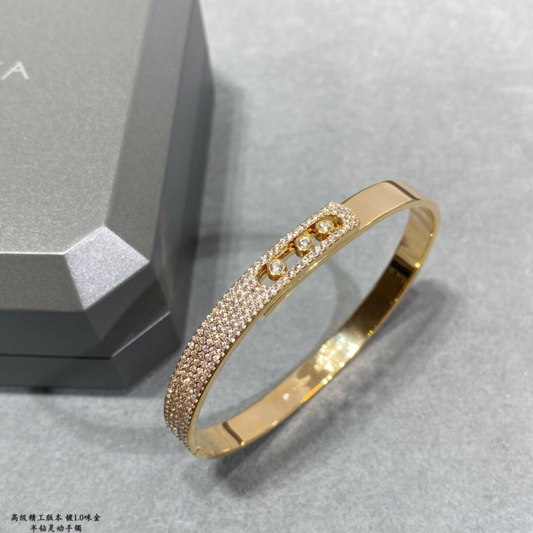 Mes1kaa half-set d1am0nd bracelet