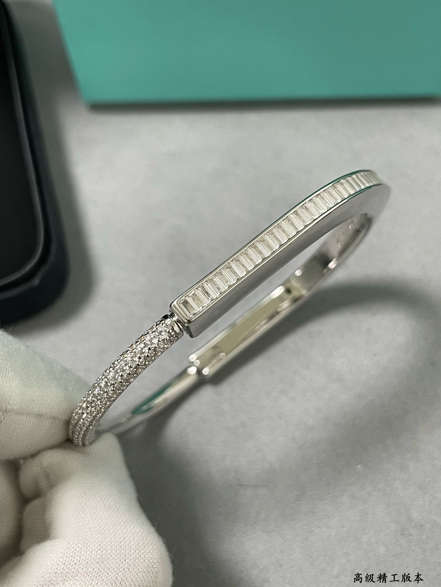 t*f*ny & co. t lock square D1am0nd bracelet