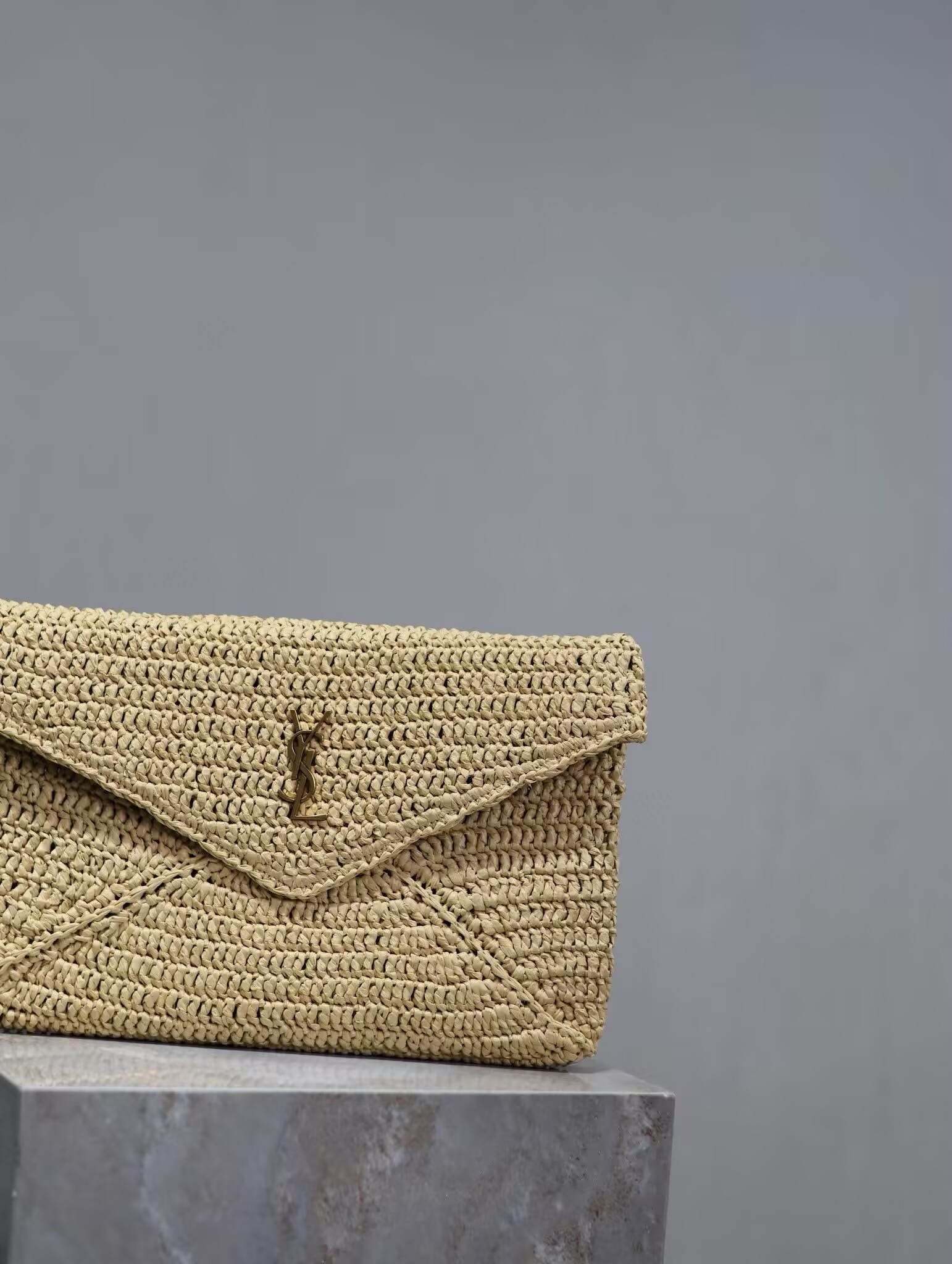 Y51 cassandre large envelope pouch in rope 29.5x18x4.5cm