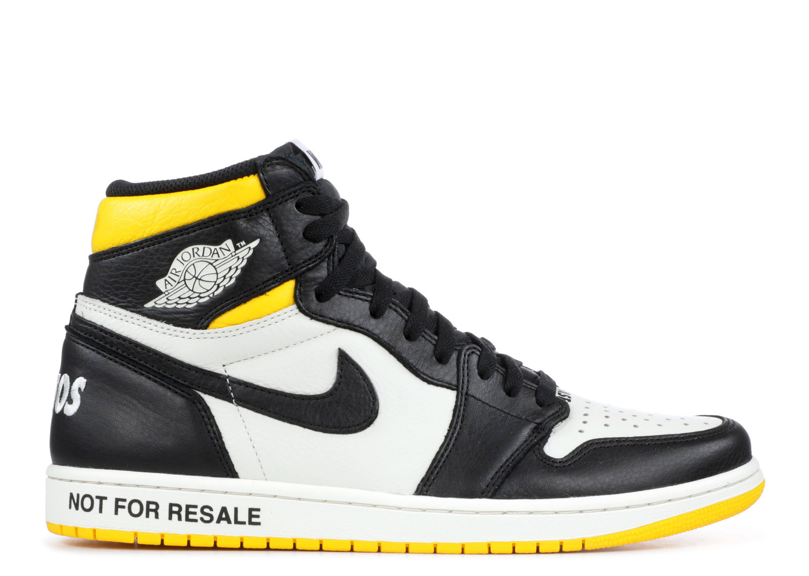 UA AIR JORDAN 1 RETRO HIGH OG NRG NOT FOR RESALE BLACK YELLOW