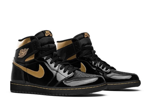UA AIR JORDAN 1 RETRO HIGH OG BLACK METALLIC GOLD