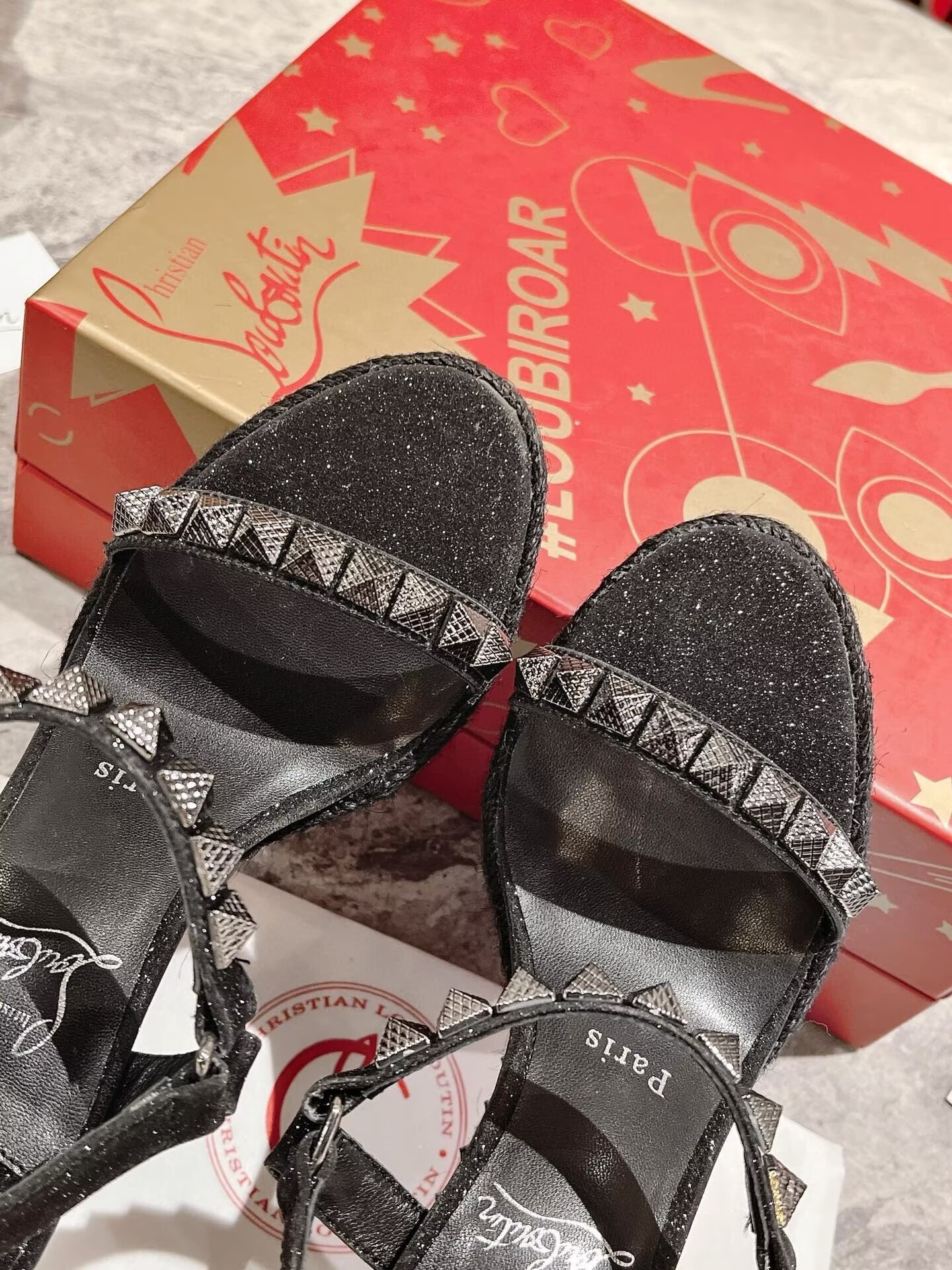 ua Chr1st1an louboutin pyraclou 120 mm espadilles