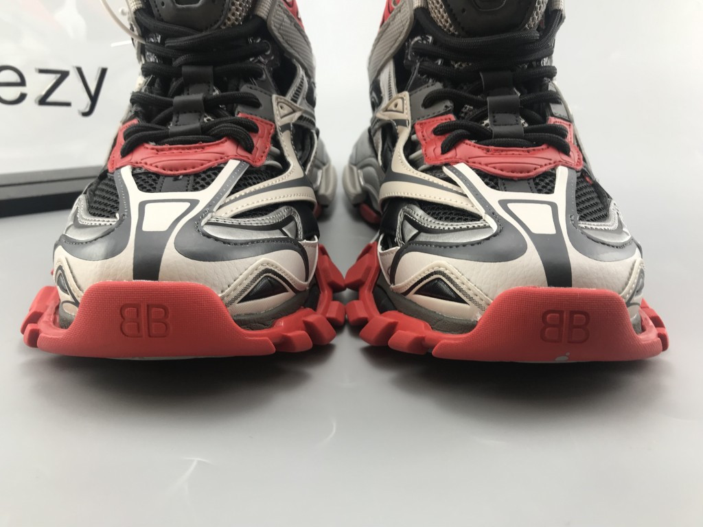UA TRACK.2 TRAINERS BLACK GREY RED