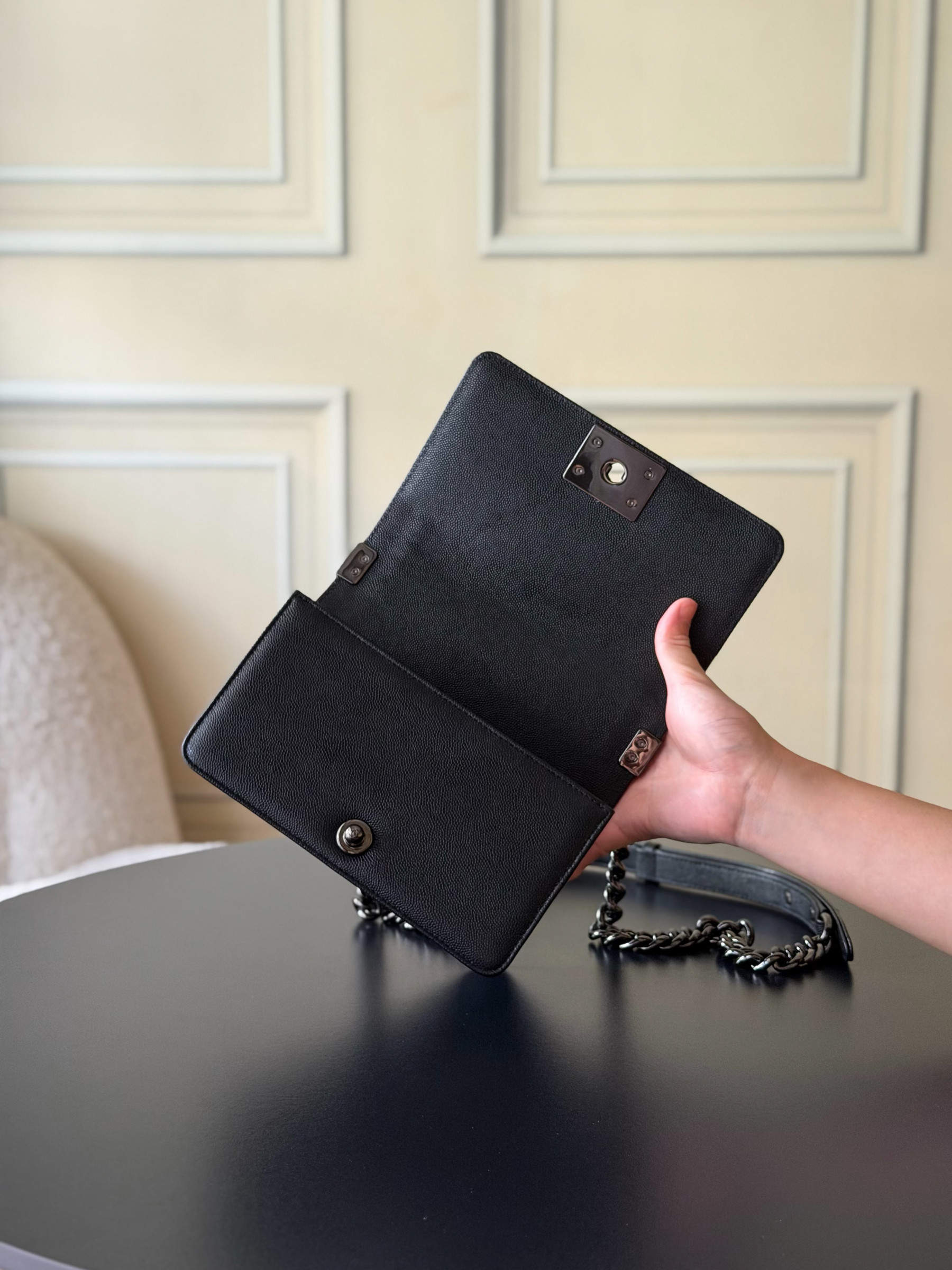 Ch**el boy handbag 12x20x7cm