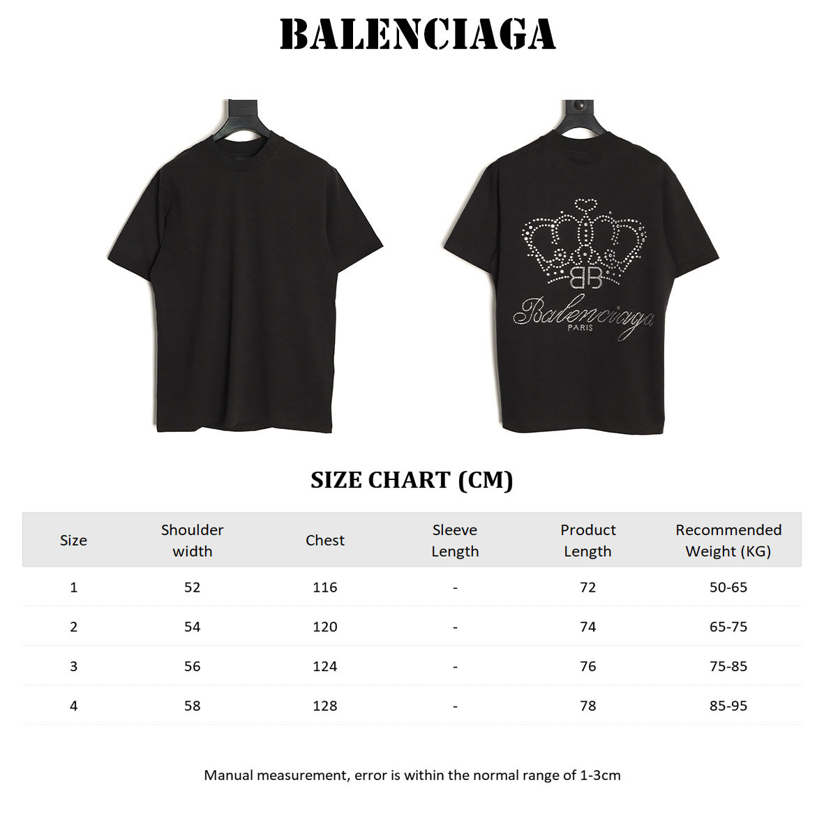 Ba1en*iaga short-sleeved t-shirt