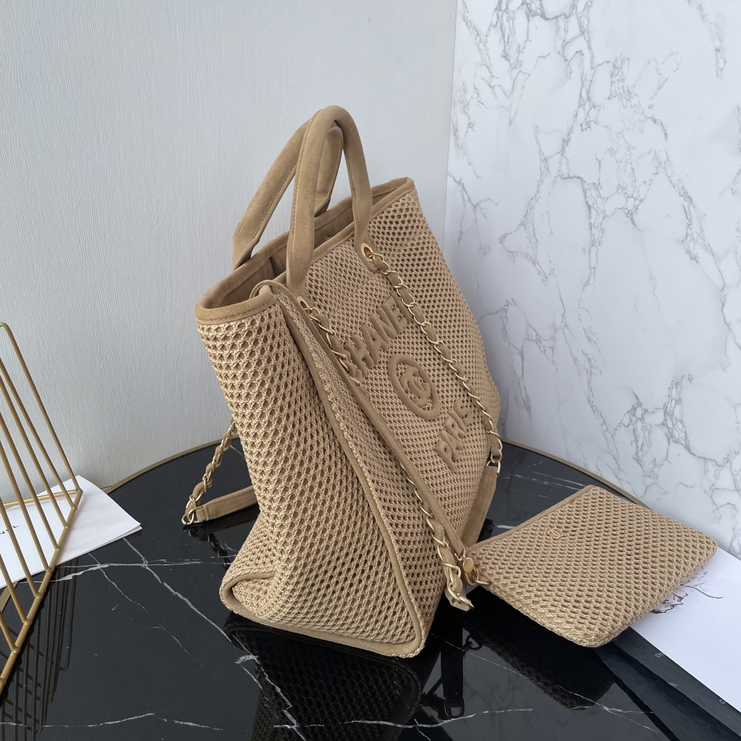Ch**el shopping bag 38x30x22cm