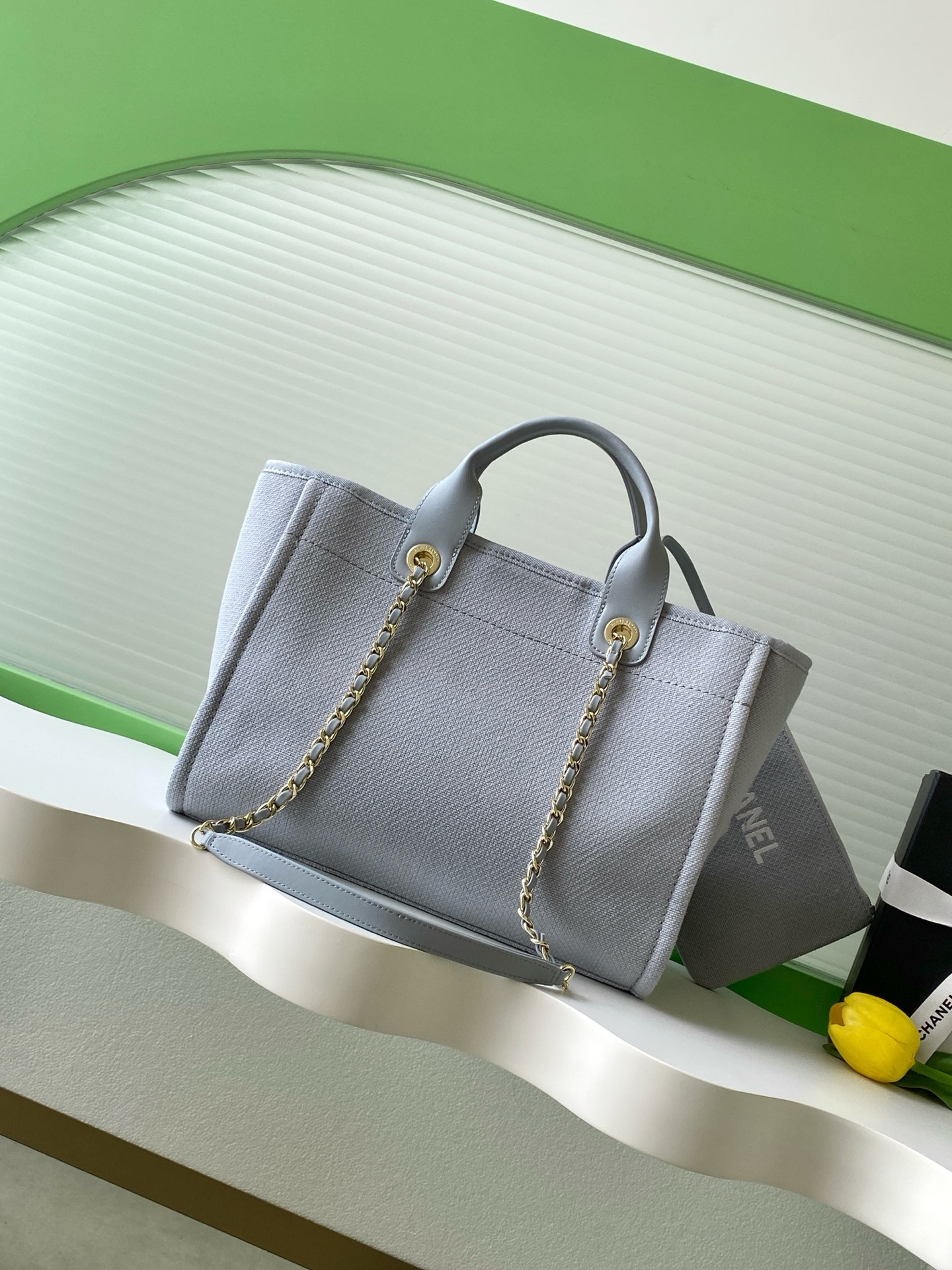 Ch**el deauville tote shopping bag 33x22x13cm